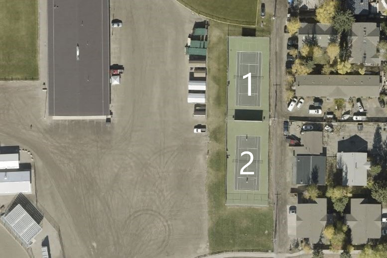Faigrounds Tennis Courts - White