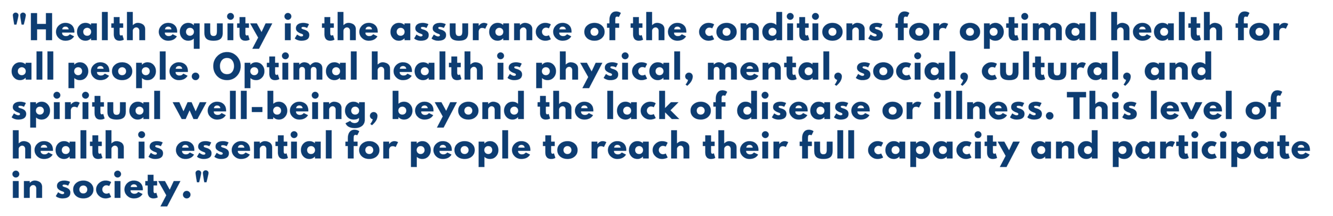 Health Equity Definition